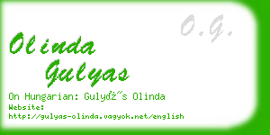 olinda gulyas business card